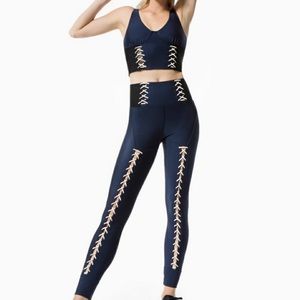 Jonathan Simkhau Carbon38 Lace up Corset Leggings